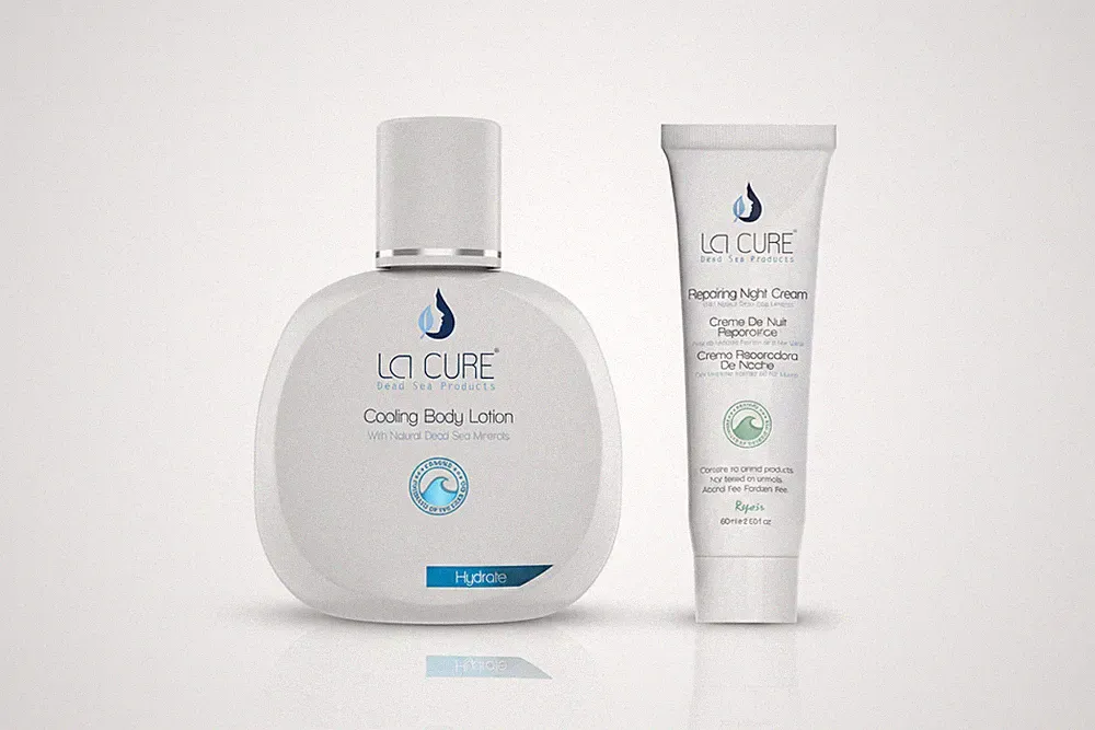 La Cure Dead Sea Night Cream & Body Lotion Set - Anti Aging Repair Moisturizer 2