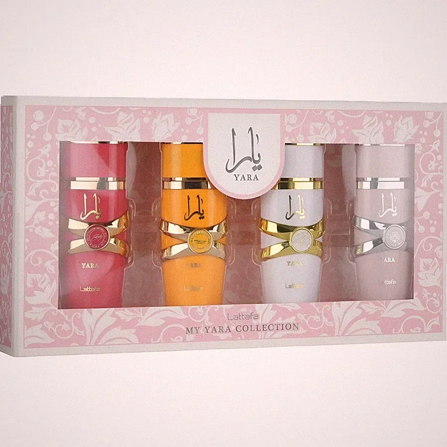 Lattafa Ladies Yara Collection 4pcs EDP Gift Set 6290362345749